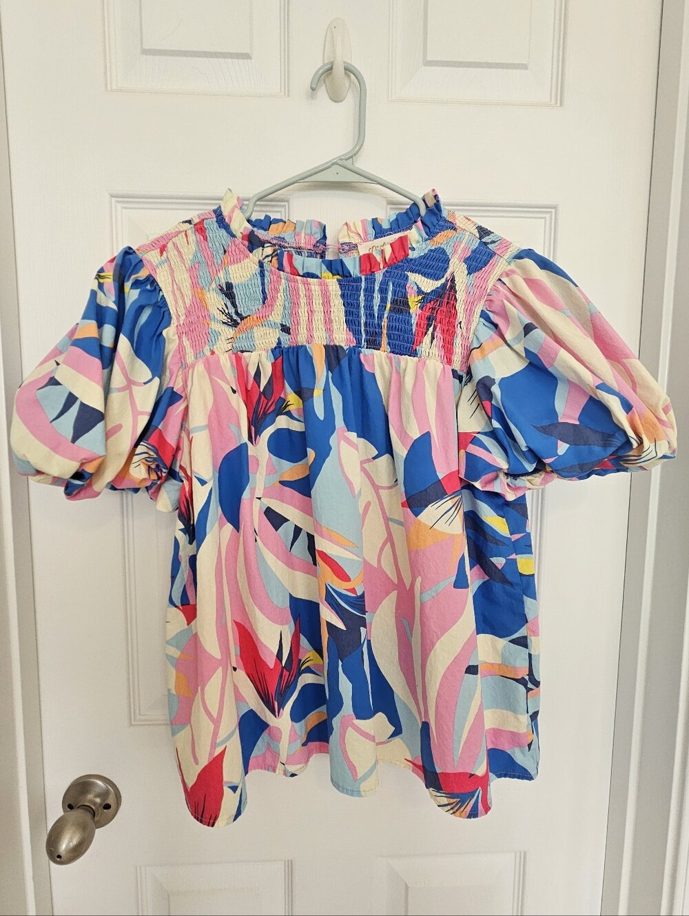 Listicle Multicolor Floral Women's Blouse - Picture 9 of 11
